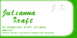 julianna kraft business card